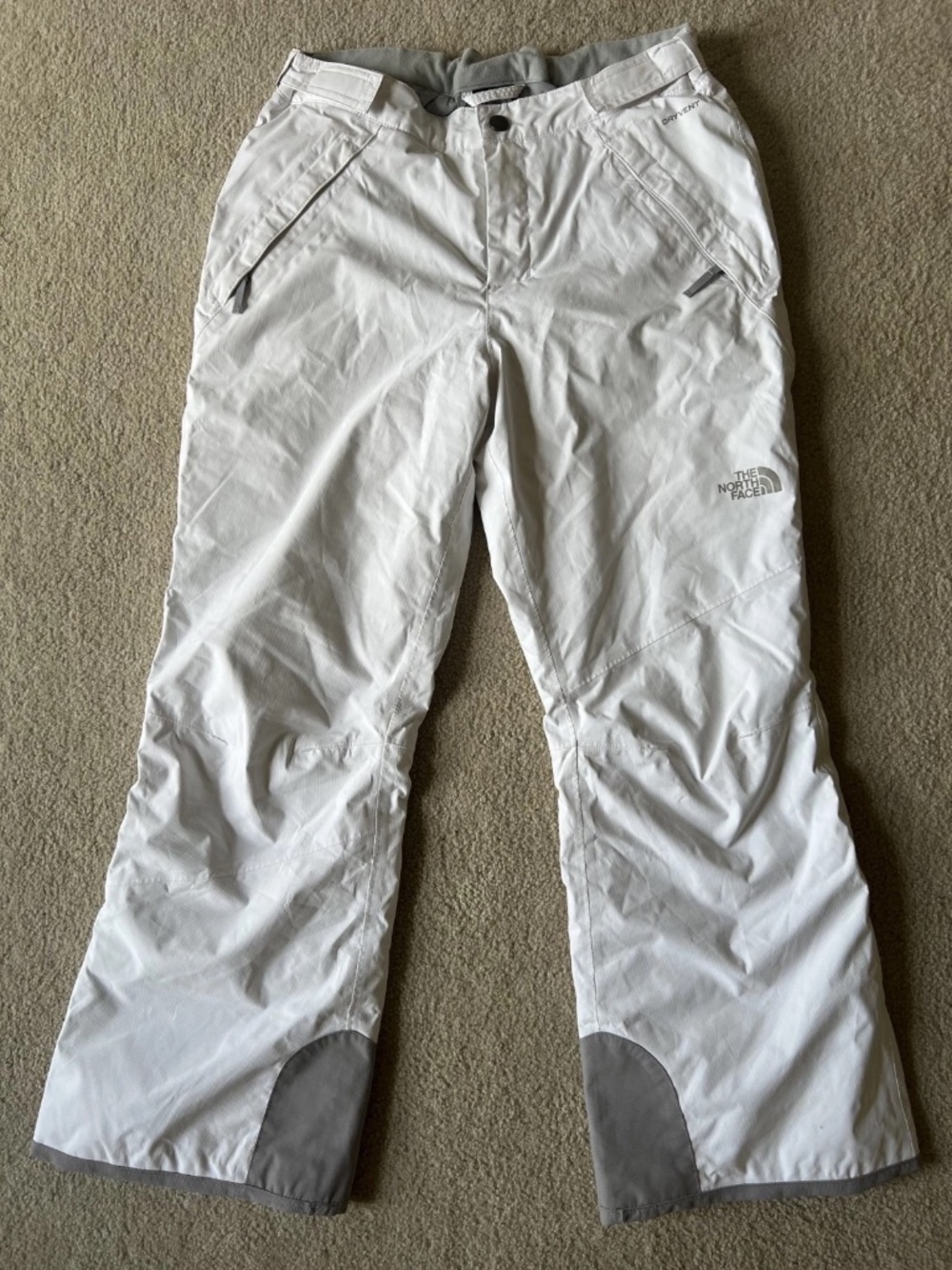 The North Face Snow Pants Boys Size Large 14/16 Whit DryVent Ski Snow Winter